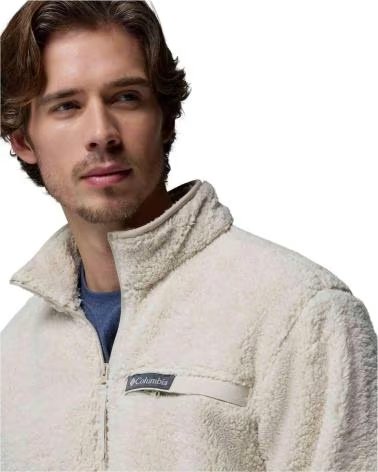 COLUMBIA GIACCA RUGGED RIDGE HIGH PILE FULL ZIP BEIGE