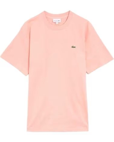 LACOSTE T-SHIRT TH0876-UI2 A MANICHE CORTE IN ROSA MIAMI