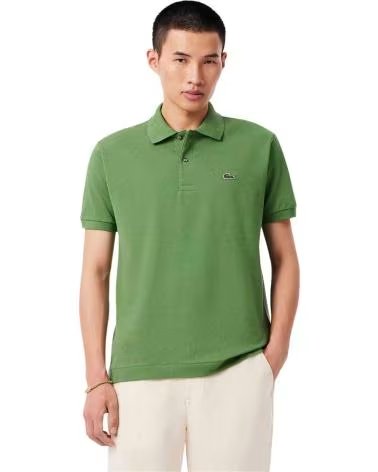 LACOSTE L1212 KLASSISCHES KURZARM-POLOSHIRT GRÜN
