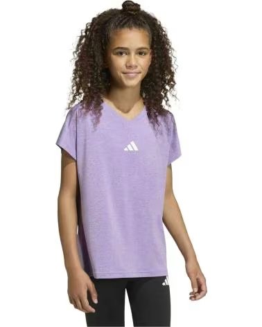 ADIDAS MAGLIETTA A MANICHE CORTE JG GTPZ V TEE PER BAMBINA ACTPUR-ICELAV-WHITE