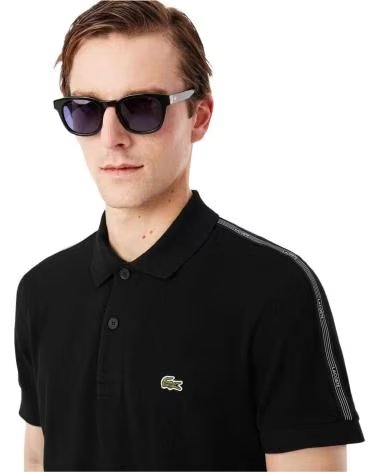 POLO LACOSTE PH0897 DE MANGA CORTA PARA HOMBRE NEGRO