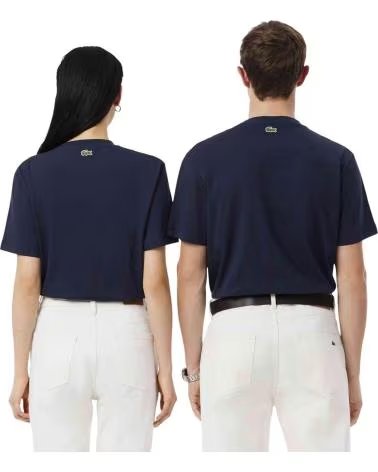 LACOSTE T-SHIRT MANCHES COURTES TH0753-00-166 BLEU MARINE BLUE