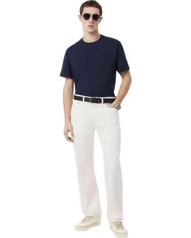 LACOSTE T-SHIRT MANCHES COURTES TH0753-00-166 BLEU MARINE BLUE
