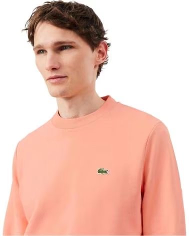 LACOSTE FELPA CORE PERFORMANCE CREWNECK ARANCIONE MIAMI