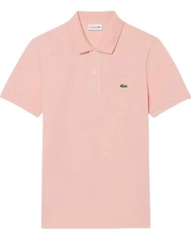 LACOSTE POLO PH4012 00 UI2-S MANICHE CORTE ROSA