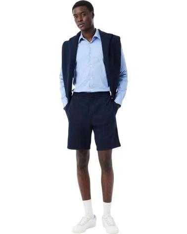 LACOSTE PANTALÓN CORTO GH0788-166 AZUL