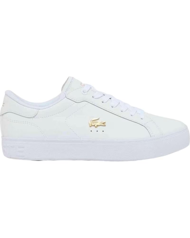 LACOSTE SNEAKER POWERCOURT 126 3 SFA WHT-GLD