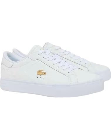 LACOSTE SNEAKER POWERCOURT 126 3 SFA WHT-GLD