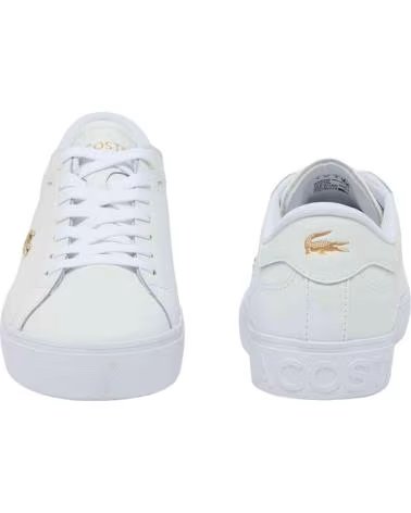 LACOSTE SNEAKER POWERCOURT 126 3 SFA WHT-GLD