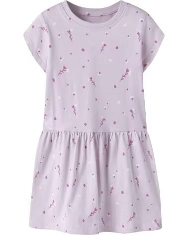 NAME IT VILINSE FLORAL DRESS IN LAVENDER LAVANDA