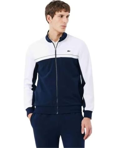 LACOSTE SWEATSHIRT 292103400001 ZWEIFARBIG MARINEBLAU UND WEISS FÜR HERREN NAVY-WHITE