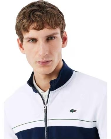LACOSTE SWEATSHIRT 292103400001 ZWEIFARBIG MARINEBLAU UND WEISS FÜR HERREN NAVY-WHITE