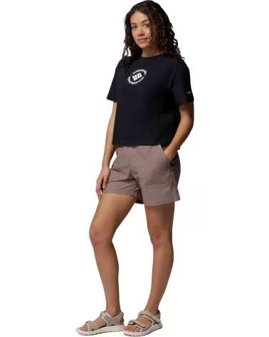 COLUMBIA T-SHIRT ROLLING BEND GRAPHIC RELAXED CROP