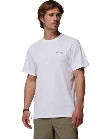 COLUMBIA CAMISETA CSC LOGO BACK MANGA CORTA BLANCA HOMBRE LIMPIO