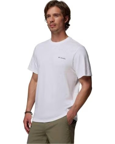 COLUMBIA CAMISETA CSC LOGO BACK MANGA CORTA BLANCA HOMBRE LIMPIO