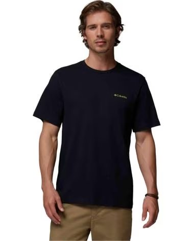 COLUMBIA CSC LOGO BACK SHORT SLEEVE T-SHIRT BLACK COSMOS