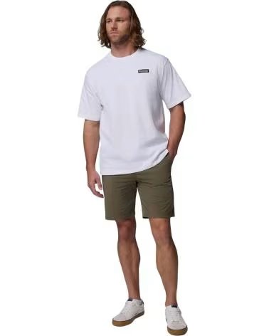 COLUMBIA CSC HEAVYWEIGHT ICONIC WHITE T-SHIRT FOR MEN LIMPIO