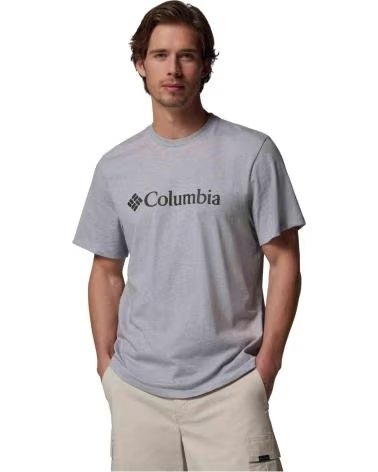 T-SHIRT COLUMBIA CSC BASIC LOGO CINZENTO PARA HOMEM CLARO