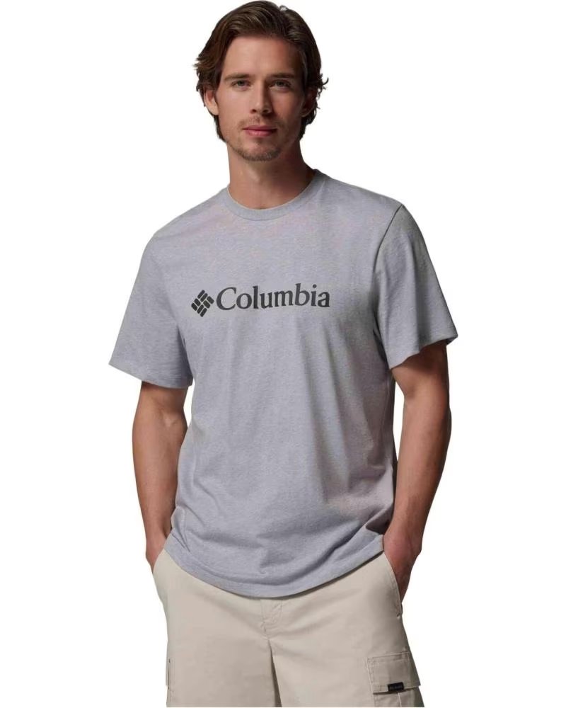 T-SHIRT COLUMBIA CSC BASIC LOGO CINZENTO PARA HOMEM CLARO