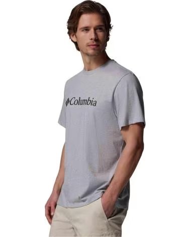 T-SHIRT COLUMBIA CSC BASIC LOGO CINZENTO PARA HOMEM CLARO