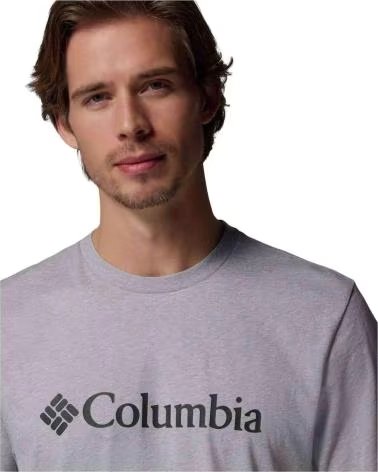 T-SHIRT COLUMBIA CSC BASIC LOGO CINZENTO PARA HOMEM CLARO