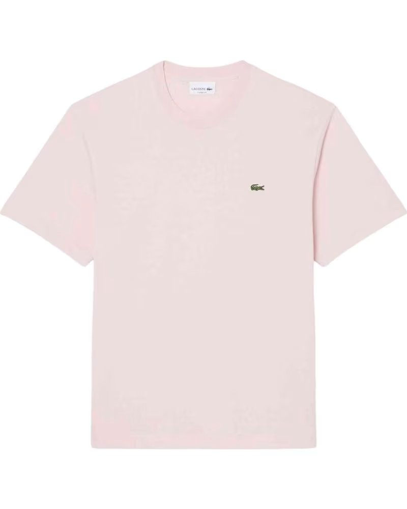 LACOSTE MAGLIETTA CREWNECK MANICHE CORTE ROSA UOMO NIDUS