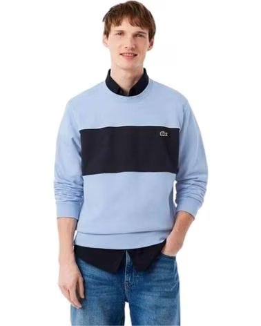 LACOSTE Sudadera Sudadera Colour-Block Fleece Azul en azul para hombre