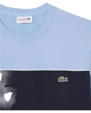 LACOSTE Sudadera Sudadera Colour-Block Fleece Azul en azul para hombre