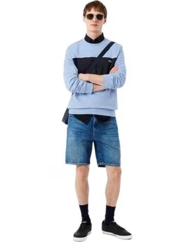 LACOSTE Sudadera Sudadera Colour-Block Fleece Azul en azul para hombre