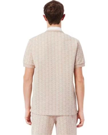 LACOSTE KURZARM-POLOSHIRT AUS BEIGEM STRICKGEWEBE BEIGE