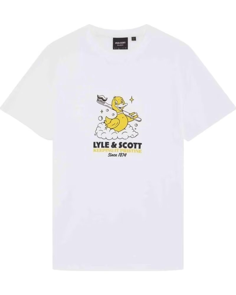 LYLE SCOTT CAMISETA DE MANGA CORTA LYLESCOTT TS2423V EN BLANCO PARA HOMBRE