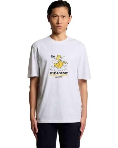 LYLE SCOTT CAMISETA DE MANGA CORTA LYLESCOTT TS2423V EN BLANCO PARA HOMBRE