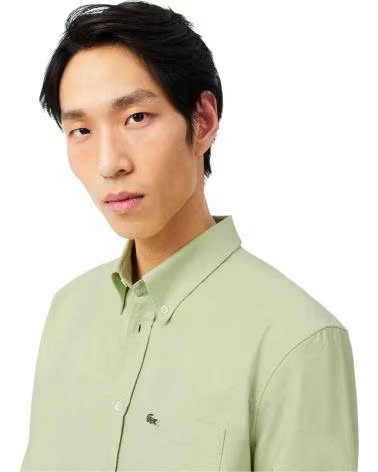 LACOSTE CHEMISE À MANCHES LONGUES CH1911 VERT HOMME