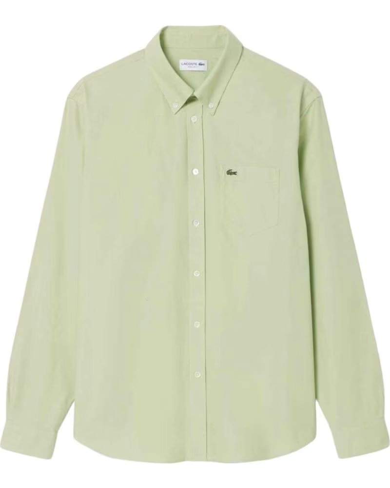 LACOSTE CHEMISE À MANCHES LONGUES CH1911 VERT HOMME