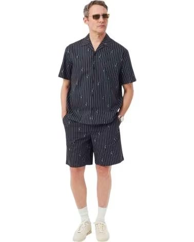 LACOSTE PANTALÓN CORTO GH1964-IY8 A RAYAS CON ESTAMPADO