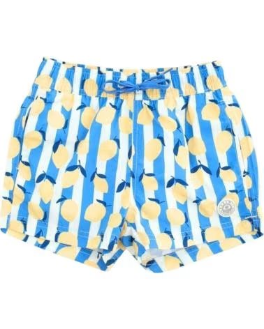 BADAWII BANADOR BANADOR SHORT NINO ESTAMPADO LIMONES EN AZUL PARA NINOS LIMONCELLO STRIPES