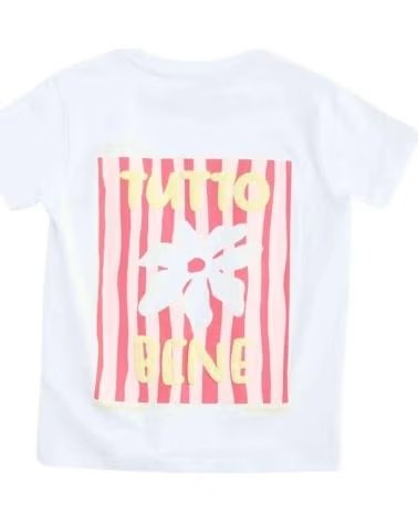 BADAWII CAMISETA DE ALGODÃO PARA CRIANÇAS TUTTO BENE