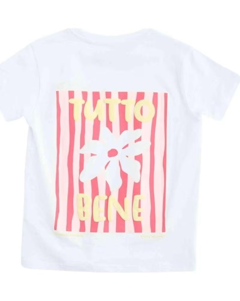 BADAWII CAMISETA DE ALGODÃO PARA CRIANÇAS TUTTO BENE