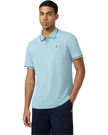 CHAMPION CAMISETA DE MANGA CORTA POLO EN AZUL PARA HOMBRE BLUE