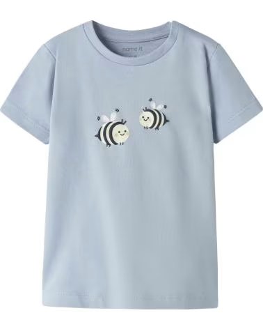 NAME IT KURZARM-T-SHIRT 13229237-BEE FÜR BABYS CELESTE