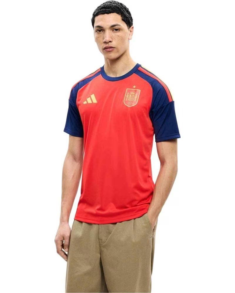 ADIDAS CAMISETA DE FÚTBOL RFEF H JSY FAN PARA HOMBRE ROJO AZUL