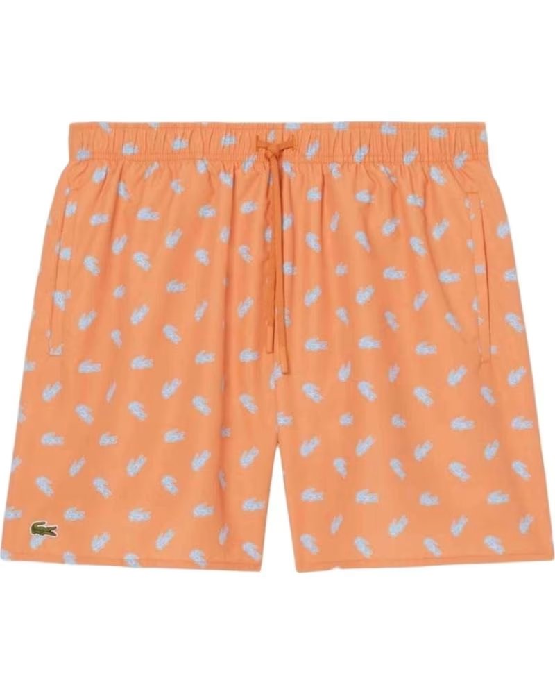 LACOSTE COSTUME DA BAGNO MH1851-IY0 STAMPATO ARANCIONE BLOSSOM