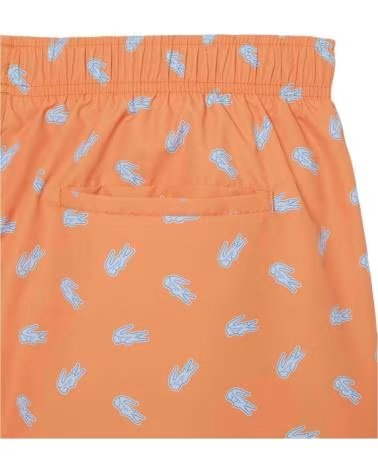 LACOSTE COSTUME DA BAGNO MH1851-IY0 STAMPATO ARANCIONE BLOSSOM