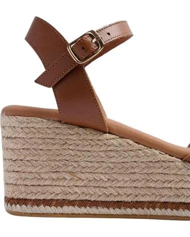POPA CUNAS DE ESPARTO CB41401-003 EN BEIGE PARA MUJER CUERO NAPA