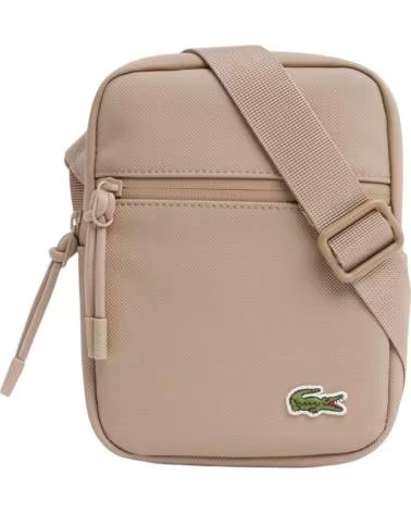 BANDOLERA VERTICAL LACOSTE NH3307LV COLOR BEIGE