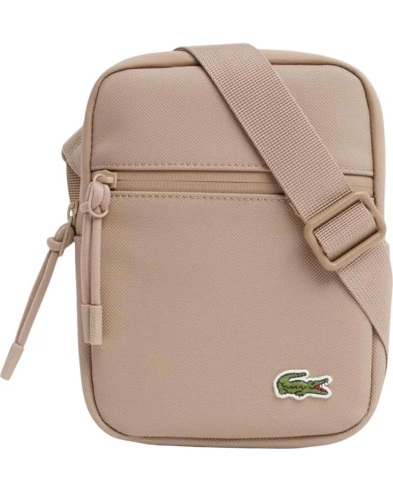 SACOCHE VERTICALE LACOSTE NH3307LV COULEUR BEIGE BEIG CLARO