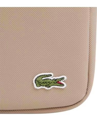 SACOCHE VERTICALE LACOSTE NH3307LV COULEUR BEIGE BEIG CLARO