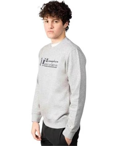 CHAMPION FELPA 217995 GIROCOLLO GRIGIA