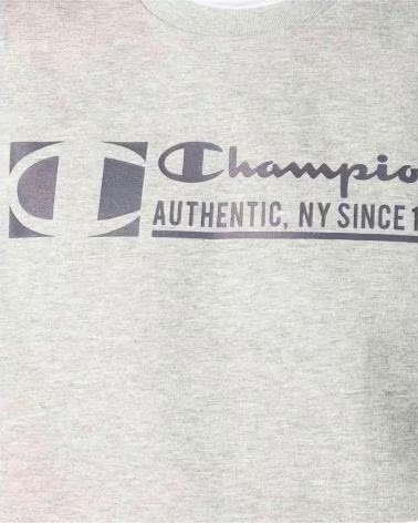 CHAMPION FELPA 217995 GIROCOLLO GRIGIA