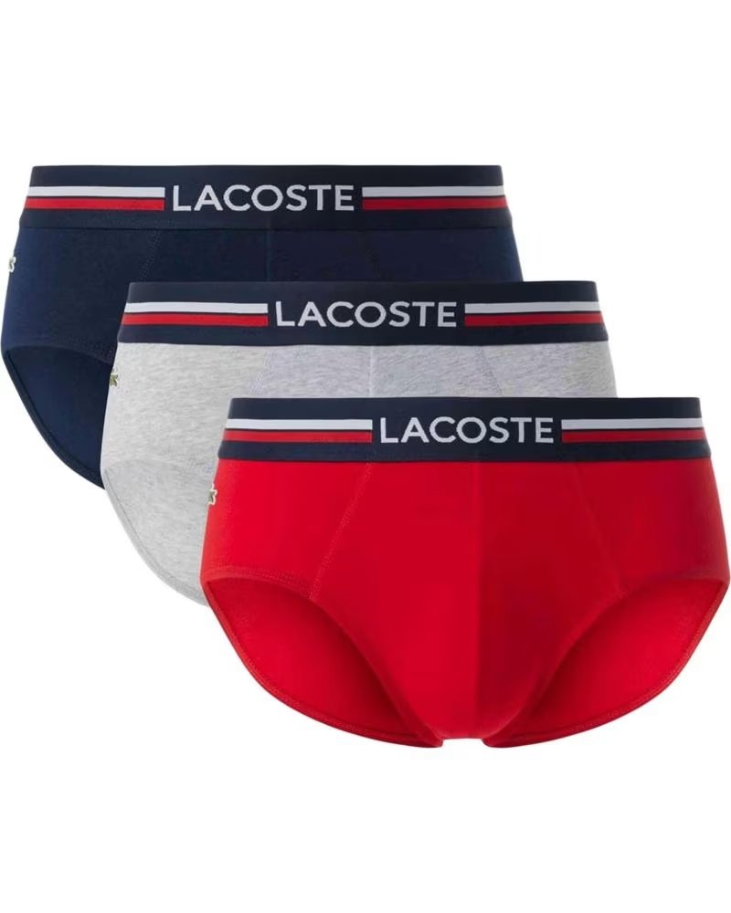 LACOSTE PACK DE CUECAS 124 MULTICOLORES